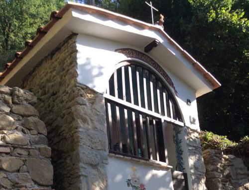 Edicola Sacra del Viandante a Borgo Velino tornata al suo antico splendore