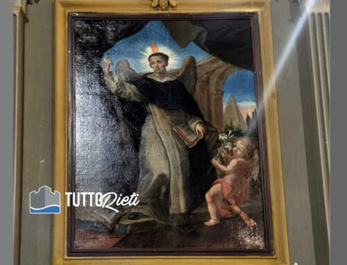 Restaurata la tela di san Vincenzo a Lisciano